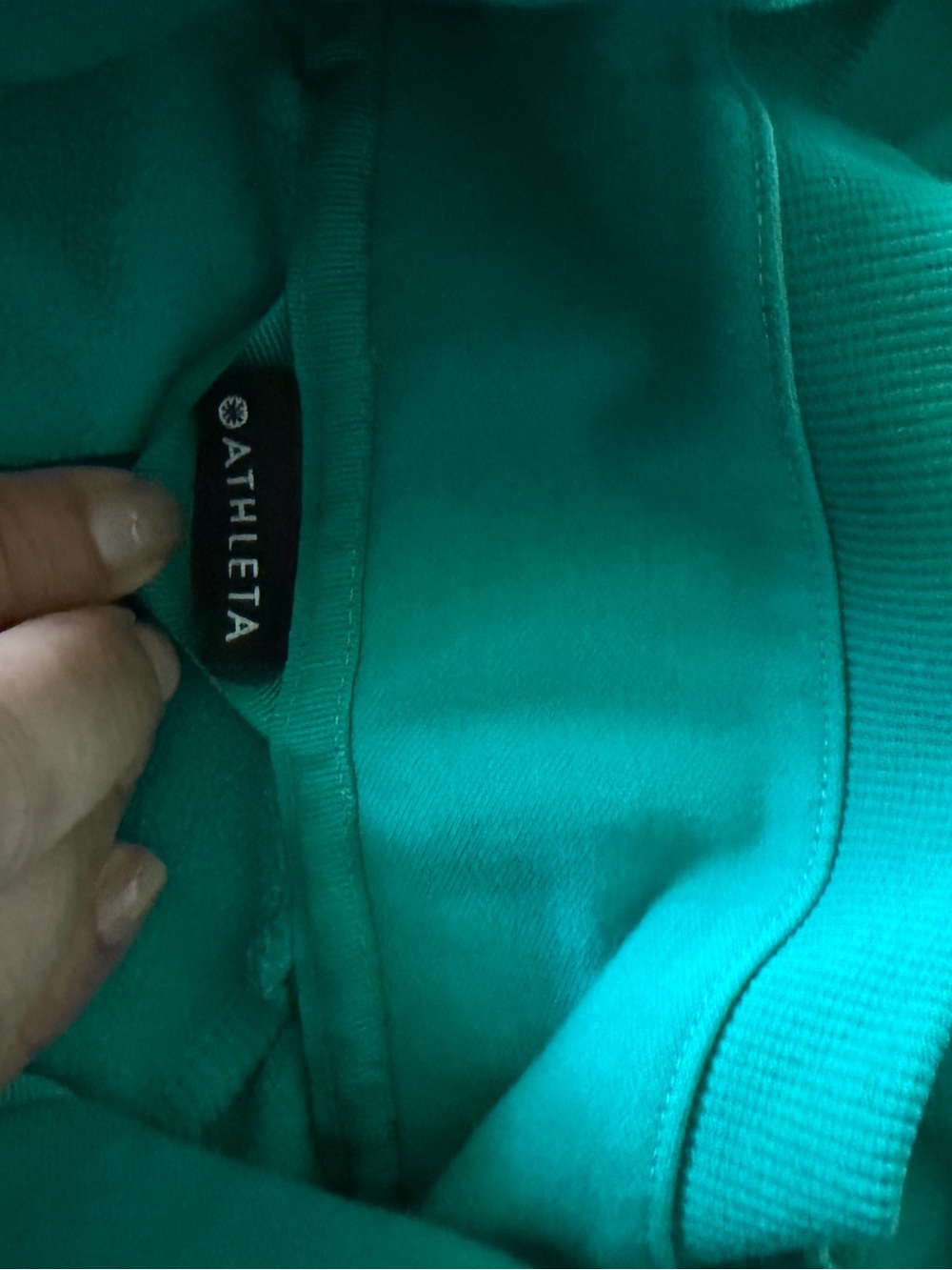 Athleta Teal Full-Zip Hoodie Jacket - Picture 8 of 11
